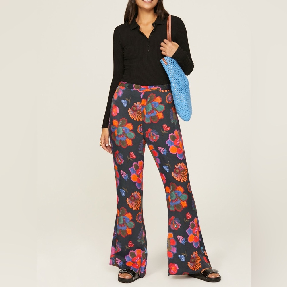 Farm Rio Floral Wide Leg Pants